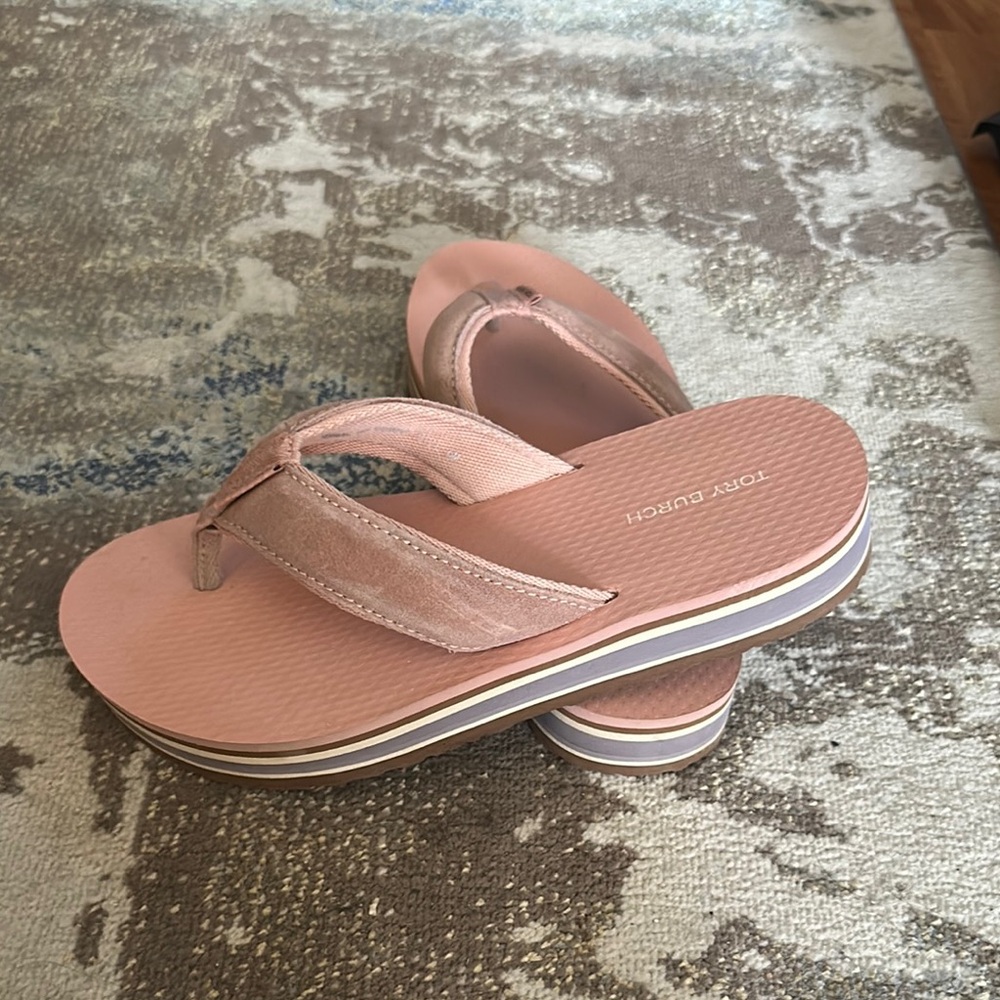 Tory Burch Pink Flip Flops